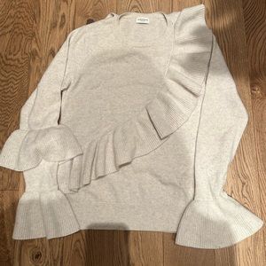 Club Monaco Cashmere Ruffle Sweater